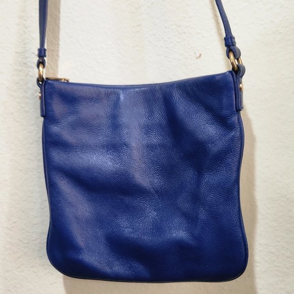 SOLD Marc by Marc Jacobs Cobalt Blue Leather Crossbody Bag with Gold Hardware - Picture 5 of 8